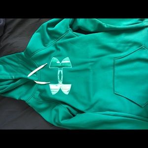 Teal under armor hoodie